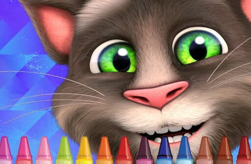 4gameground talking tom coloring