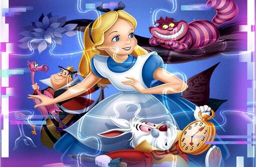 alice in wonderland match3 puzzle