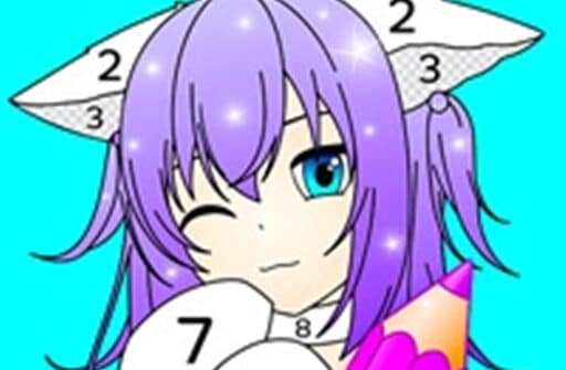 anime manga coloring book art game