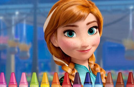 anna frozen coloring