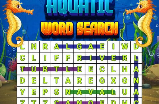 aquatic word search