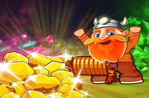 arcade miner gold diamond and digger