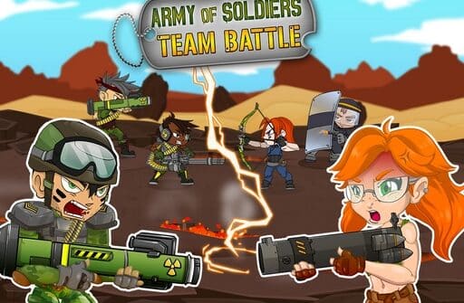 army of soldiers team battle