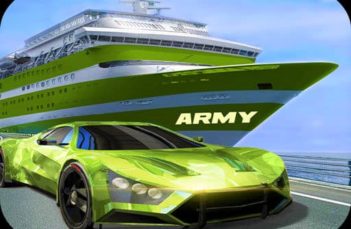 army truck car transport game