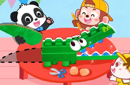 baby panda animal puzzle