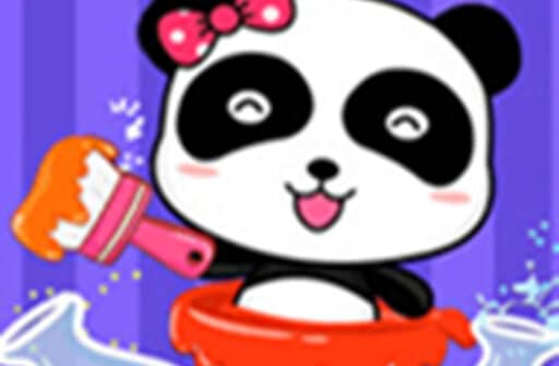 baby panda color mixing studio