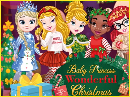 baby princesses christmas dress up game