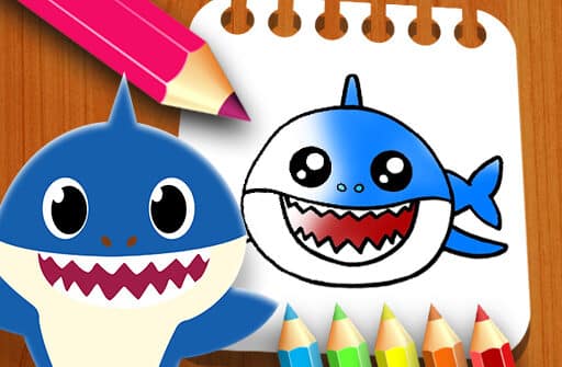 baby shark coloring book