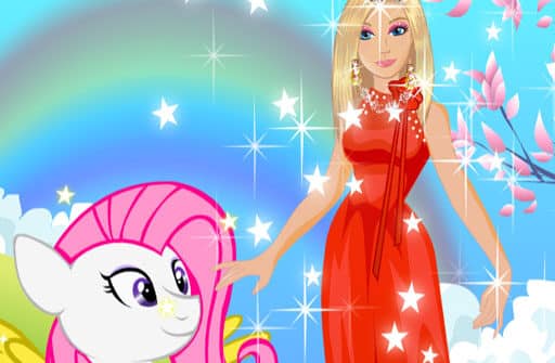 barbie and pony dressup