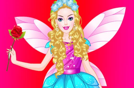 barbie angel dress up