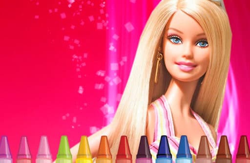 barbie coloring