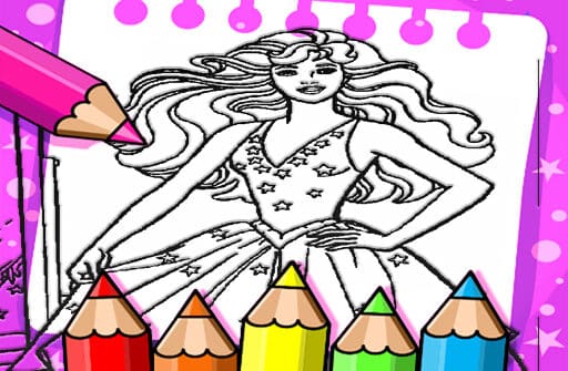 barbie coloring book