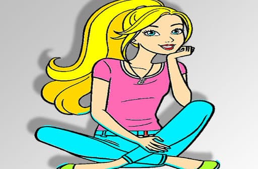 barbie coloring game