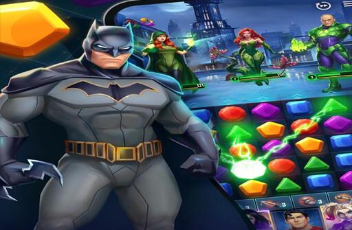 batman match 3 puzzle challenge