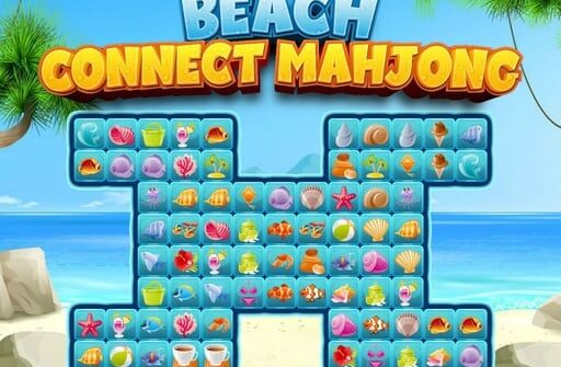 beach connect mahjong