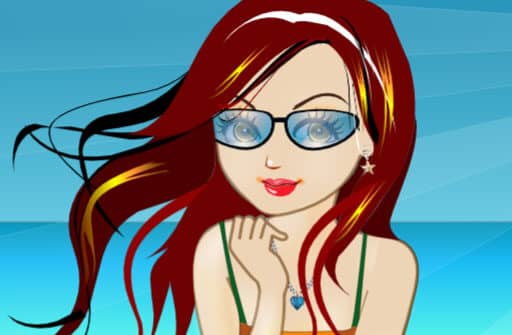 beach girl dressup