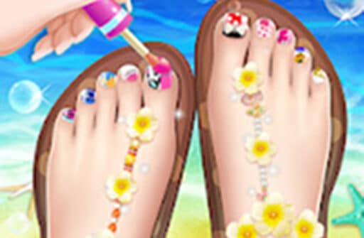 beautiful toenail salon pedicure game for girls