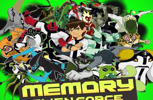 ben 10 match 3 cards alien force