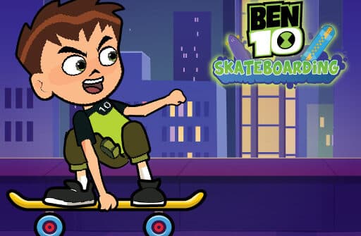 ben 10 skateboarding