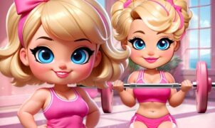 bonnie fitness frenzy Barbie Cake Decorate