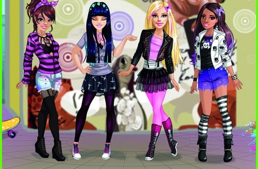 bonnie rocker chick dress up game