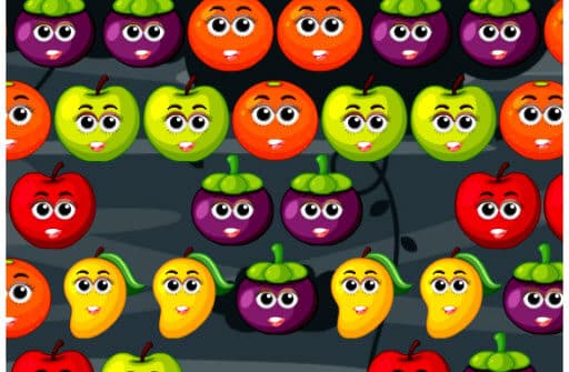 bubble shooter fruits