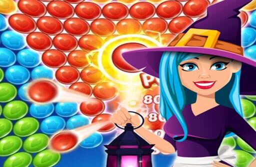 bubble shooter halloween game