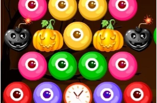 bubble shooter spooky