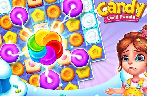 candy land puzzle game