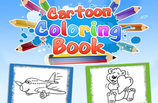 cartoon coloring book game