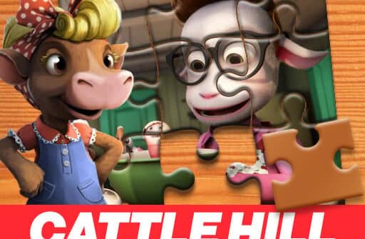 christmas at cattle hill jigsaw puzzle