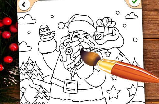 christmas coloring game