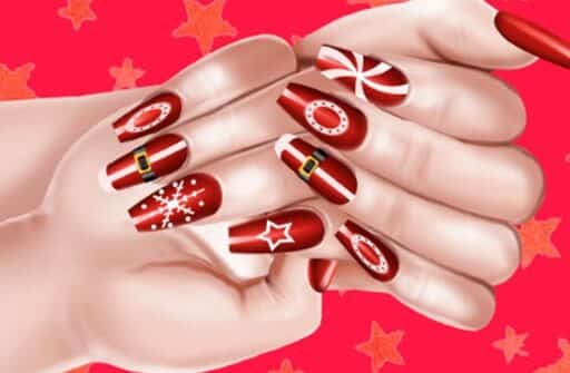 christmas fashion nail salon