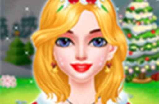 christmas makeup salon makeover game