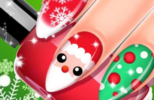 christmas nail salon