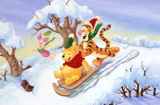 christmas winnie pooh jigsaw