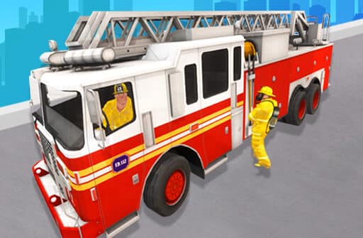 city rescue fire truck games