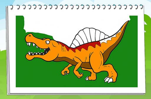 coloring book dinosaurs