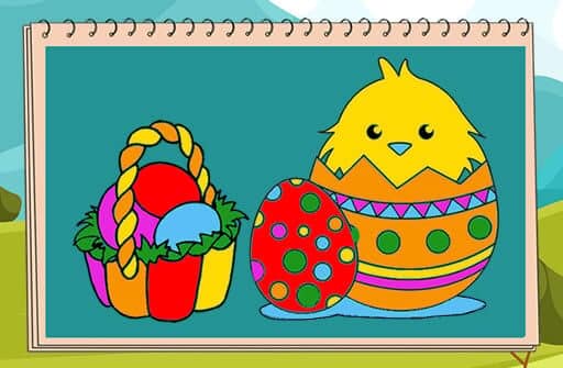 coloring book easter