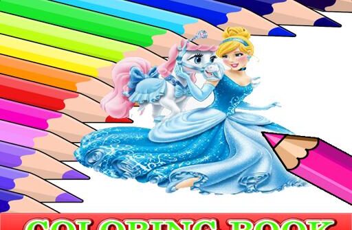 coloring book for cinderella