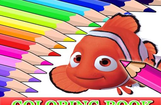 coloring book for finding nemo