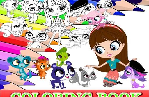 coloring book for littlest pet shop