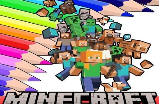 coloring book for minecraft