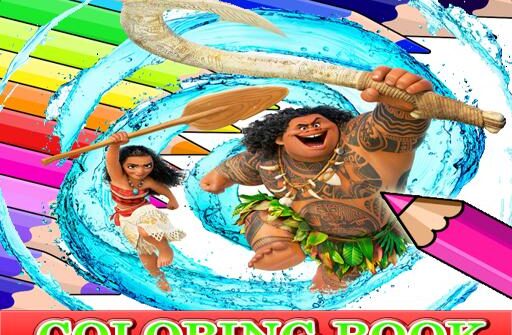 coloring book for moana