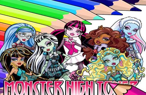 coloring book for monster high