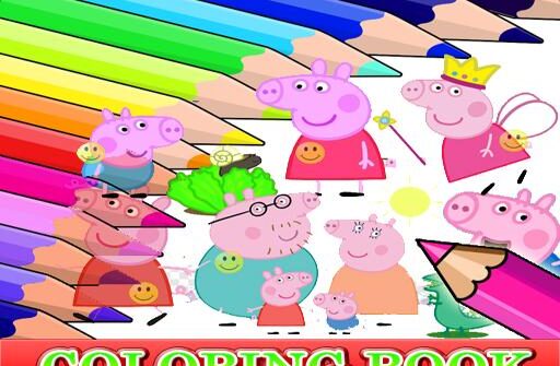 coloring book for peppa pig