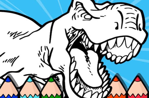 coloring dinos for kids