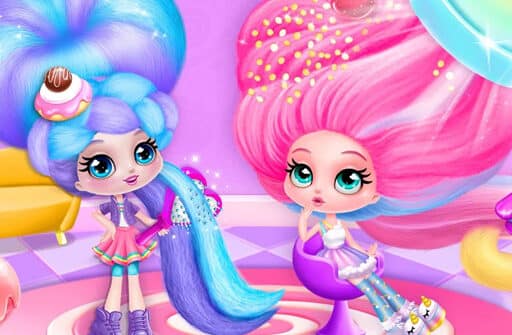 cotton candy style hair salon