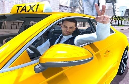 crazy taxi driver taxi game