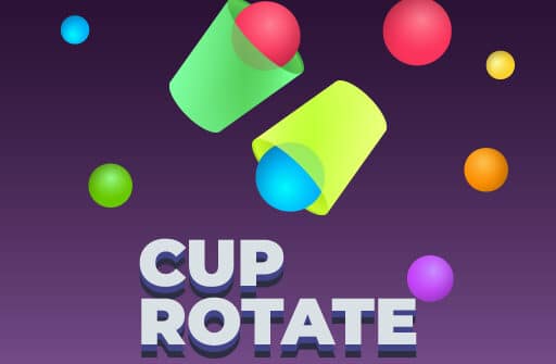 cup rotate falling balls